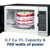 GE Countertop Microwave Oven 700 W Compact 0.7 Cu Ft Steel with 2 Year Warranty - 4 of 4