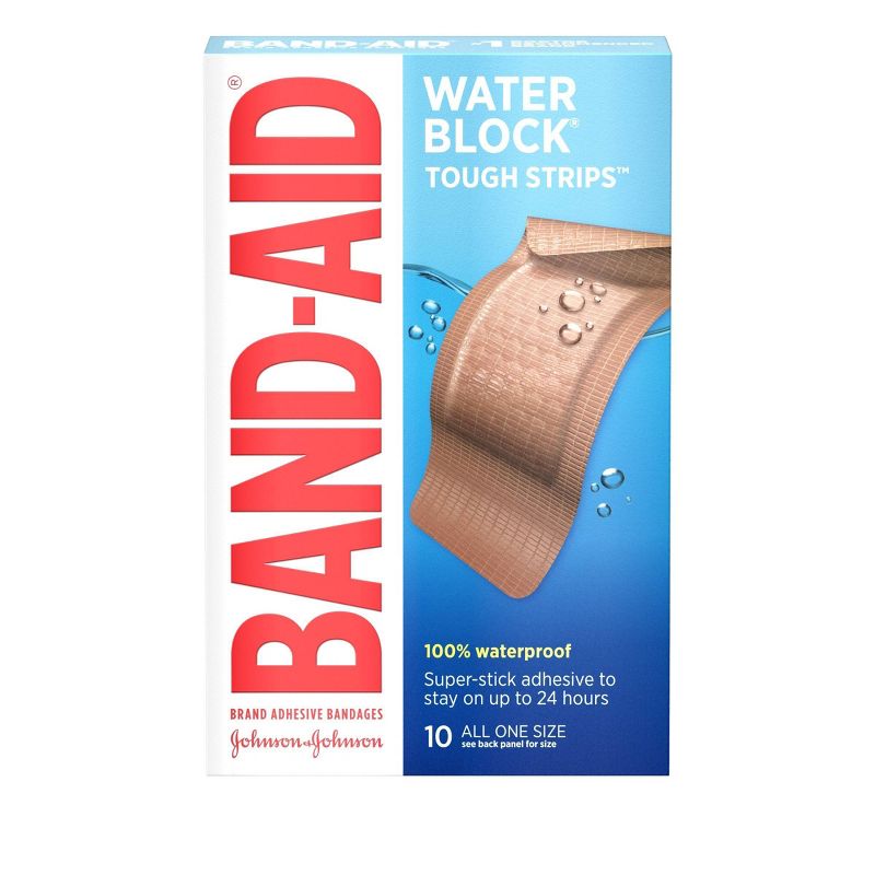 Band-Aid Tough Strip Waterproof - 10ct, 1 of 9