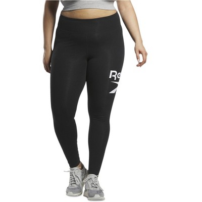 Reebok Womens Logo 7/8 Casual Leggings