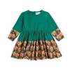 The Pink Picket Fence Louise Twirl Dress for Girls – 100% Cotton Long Sleeve Play Dress – Hand-Painted Floral Print - 2 of 4