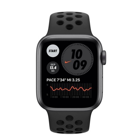 Apple Watch Nike Series 6 GPS + Cellular 40mm Space Gray Aluminum Case with  Black Nike Sport Band - Target Certified Refurbished