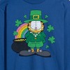 Men's - Garfield - Garfield Rainbow Shamrocks Patrick's Day Long Sleeve Graphic T-Shirt - 2 of 4