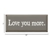 Slickblue Love You More Wooden Sign – Rustic Couple’s Wall Decor for Home, Wedding or Anniversary – 7x18, Color Options - 3 of 3