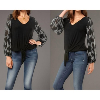 Women's Norah Front Tie V-Neck Top - VaVa