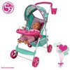 509 Crew: Mint Heart - Sarah Doll Stroller, Pretend Play Toy, Kids 3+ - 4 of 4