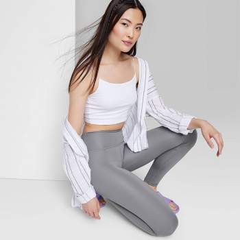 Women's High-waisted Flare Leggings - Wild Fable™ Heather Gray Xl