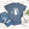 Simply Sage Market Women's Floral Bunny Short Sleeve Garment Dyed Tee - 3 of 3