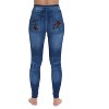 Just Love Women's Denim Wash Leggings - Stretchy and Comfortable Skinny Pants - 3 of 3