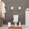 Evideco French Home Goods Modern Toilet Brush and Holder Set with Bamboo Lid - 2 of 4