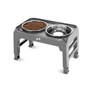 Wonder Meadow - Adjustable Raised Dog Bowl Stand - 1 of 4