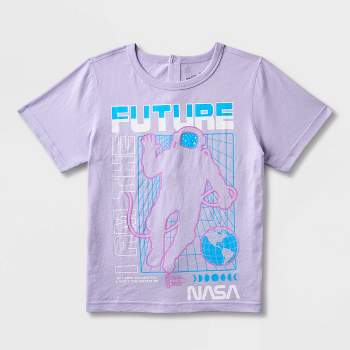 Boys' NASA Adaptive Short Sleeve Graphic T-Shirt - Lavender