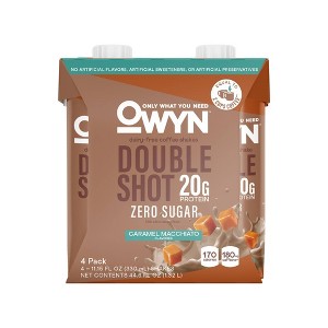 OWYN Double Shot Ready to Drink Protein Shake - Caramel Macchiato - 44.6 fl oz/4pk - 1 of 4