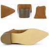 Perphy Women's Zipped Pointed Toe Block Heel Western Ankle Boots - 3 of 3