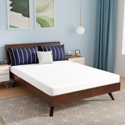 Full Size White Bamboo Gel Memory Foam Mattress