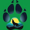 Boy's Design By Humans Wolf's paw. The wolf and the moon By ArtistDreams T-Shirt - 2 of 3
