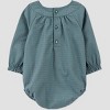 Carter's Just One You® Baby Girls' 2pc Embroidered Bubble Top & Bottom Set - Green - 3 of 4