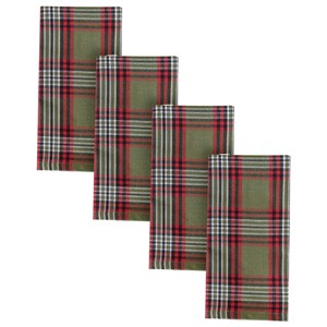 Park Designs North Star Plaid Green Napkin Set Of 4 - 1 of 4