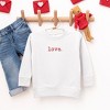 The Juniper Shop Embroidered Love Typewriter Toddler Graphic Sweatshirt - 2 of 3