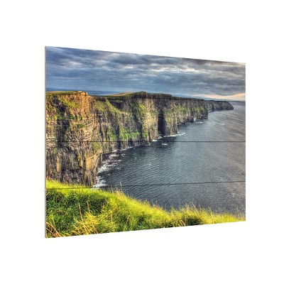 Trademark Fine Art -pierre Leclerc 'cliffs Of Moher Ireland' Wood Slat ...