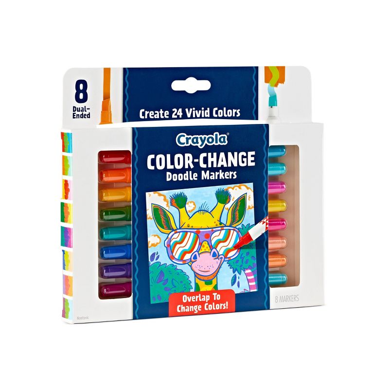 Crayola 8pk Doodle &#38; Draw Color Change Doodle Markers, 2 of 8