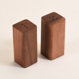 Kalmar Home Acacia Wood Salt & Pepper Shakers - 1 of 3