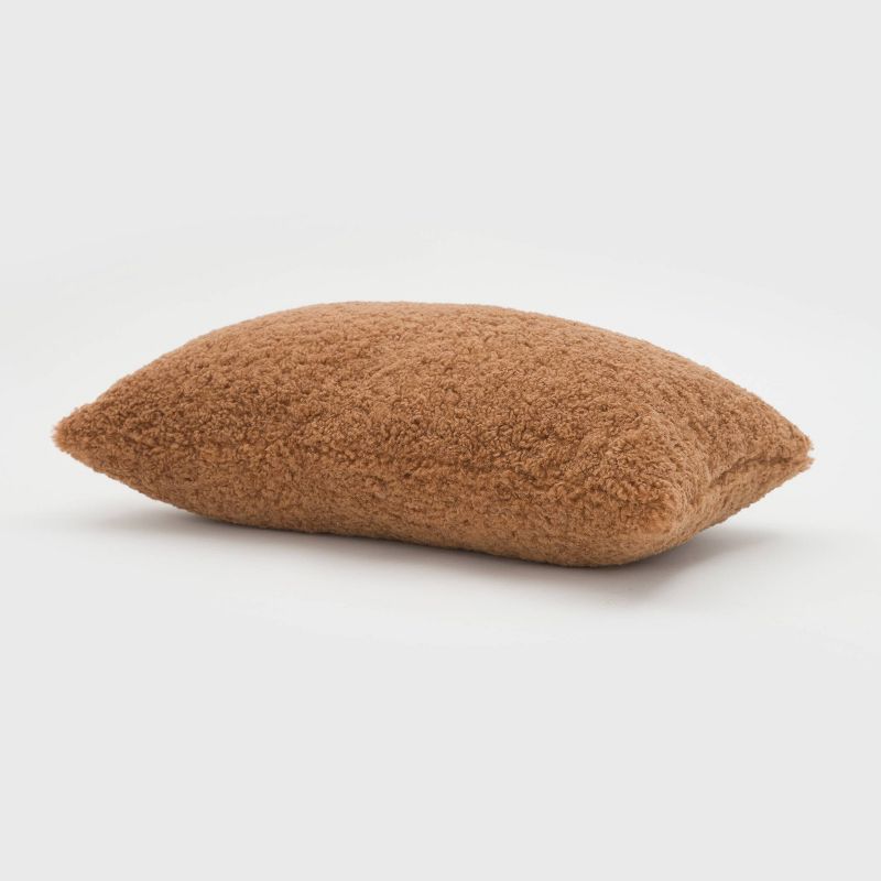 Oversize Teddy Faux Shearling Lux Throw Pillow - Evergrace, 3 of 12
