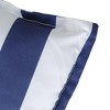 vidaXL Blue and White Striped Garden Bench Cushion - 39.4"x19.7"x2.8" - Water-Resistant Oxford Fabric with Hollow Fiber Filling and Non-Slip Design - 4 of 4