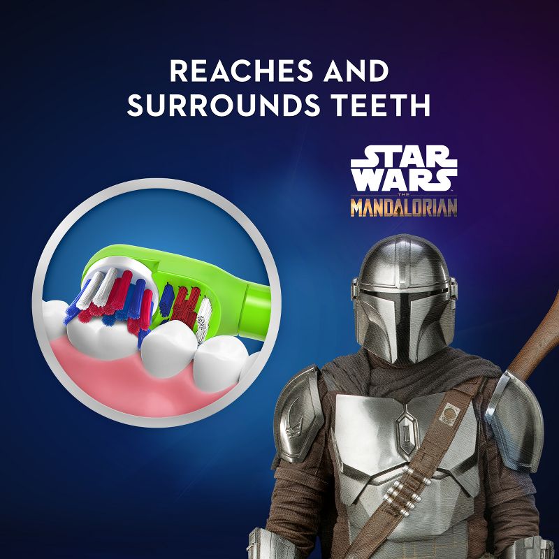 Oral-B Kid&#39;s Battery Toothbrush featuring Star Wars The Mandalorian, Soft Bristles, for Kids 3+, 5 of 11