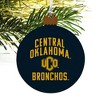 Central Oklahoma Bronchos Logo Wood Christmas Tree Holiday Ornament - 4 of 4