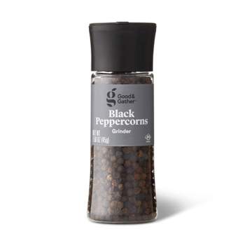 McCormick Grinders Sea Salt Grinder, 6.1 oz with McCormick Black Peppercorn  Grinder, 2.5 oz