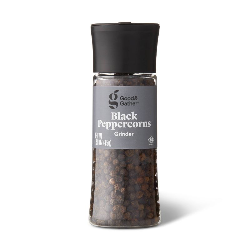 Black Peppercorn Grinder - 1.58oz - Good &#38; Gather&#8482;, 1 of 4