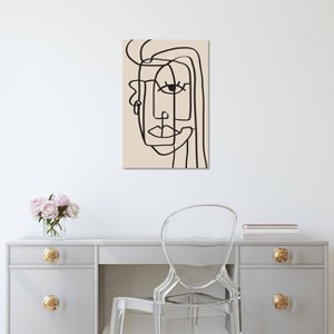 iCanvas Woman Portrait Line by Nikki Canvas Print Wall Art - 1 of 3