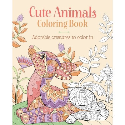 Cute Animals Coloring Book - (Sirius Creative Coloring) by  Tansy Willow (Paperback)