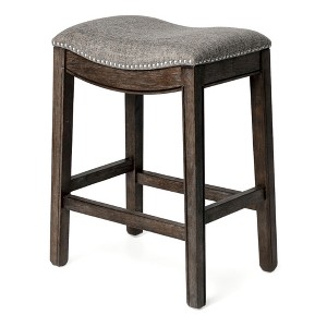 Maven Lane Adrien Backless Saddle Kitchen Stool - 1 of 4