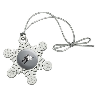 UNC Asheville Secondary Logo Metal Snowflake Christmas Tree Holiday Ornament