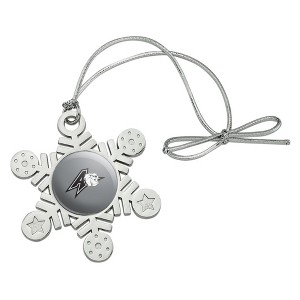 UNC Asheville Secondary Logo Metal Snowflake Christmas Tree Holiday Ornament - 1 of 3