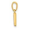 Black Bow Jewelry The Chloe Mini Diamond Accent initial W Pendant in 14k Yellow Gold - 2 of 4