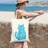 LotFancy Canvas Tote Bag for Women Lady Girl, Large Reusable Eco Bags with Inner Pocket, Beige - 4 of 4