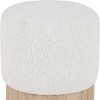 Meridian Furniture,Veranda Boucle Fabric Ottoman/Stool - 4 of 4