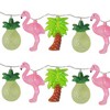 Northlight 10ct Battery Operated Tropical Summer LED String Lights Warm White - 4.5' Clear Wire - 2 of 4