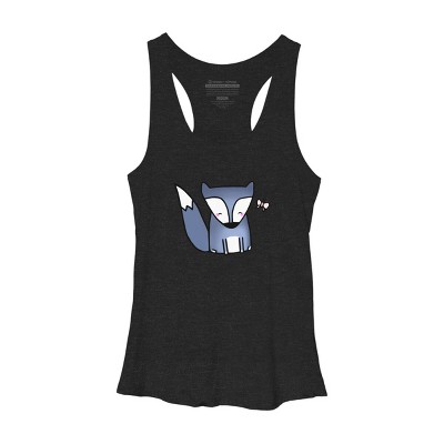 Women's Design By Humans Little Fox & Friend By staceyroman Racerback Tank Top