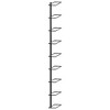 vidaXL Wall-mounted Wine Rack for 9 Bottles Black Iron - 3 of 4