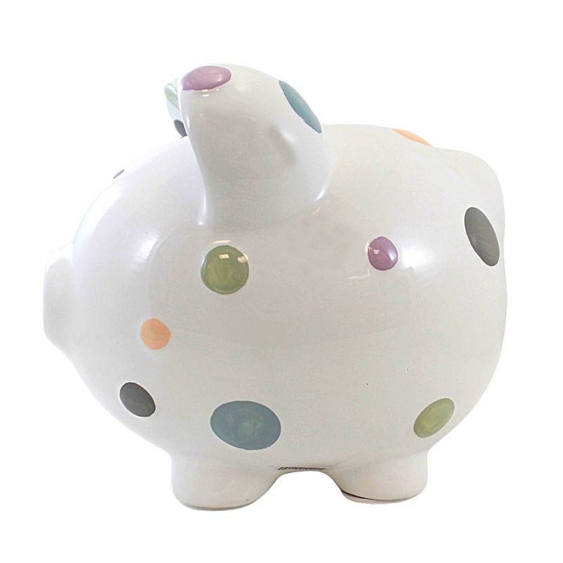 Child To Cherish 7.5 Inch Pastel Multi Dot Pig Bank Save Money Piggy Decorative Banks, 2 of 4