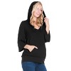 24seven Comfort Apparel Womens Oversized Maternity Fashion Hoodie Top - image 2 of 4