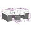 vidaXL Garden Sofa Set Beige PE rattan Large Modular Garden Sofa Set - 3 of 4