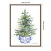 Amanti Art Traditional Christmas Tree In Blue Chinoiserie Pot by Patricia Shaw Canvas Art Framed - 3 of 4
