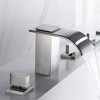 SUMERAIN Roman Tub Faucet with Handheld Shower, Waterfall Tub Filler Deck Mount Brushed Nickel - 4 of 4