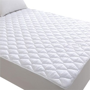 Aoibox Twin XL Mattress Protector Soft Breathable Waterproof Mattress Pad Cover 6-16 Inch Deep Pocket White - 1 of 4