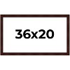 PosterPalooza | Distressed Brown Picture Frame - UV Acrylic, Backing Board, Hanging Hardware Included - 2 of 4
