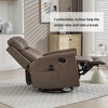 ChicFurnit Living Room Chair Arm Chair Accent Chair Leather Rocker Swivel Recliner with Massage Heat for Living Room, Red/Yellow/Blue/Orange/Brown - 4 of 4